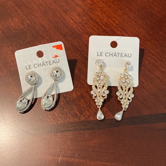 Rhinestone earrings - Picture 1 of 2